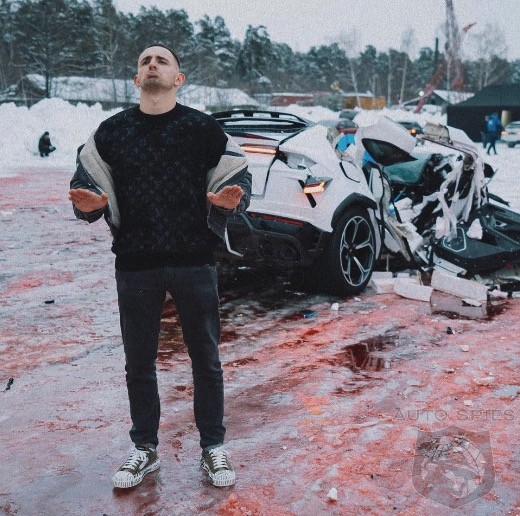 WATCH: Russian Social Media Influencer Destroys His Lamborghini Urus For No Reason